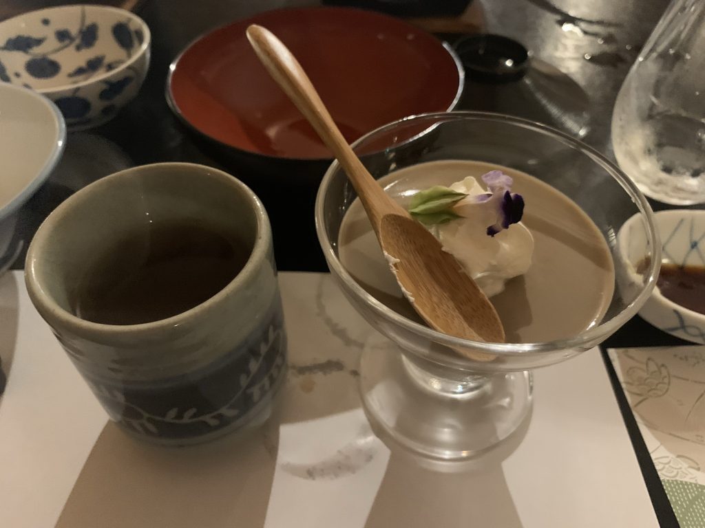 会津・東山温泉の庄助の宿　瀧の湯　夕食　おはら亭　デザート