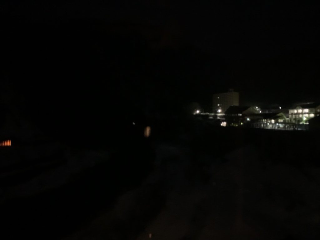 やまのは本館から見た夜景